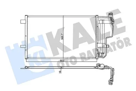 Радиатор кондиционера Mazda 3 OTO RADYATOR Kale 345490
