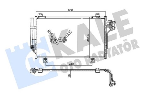 Радиатор кондиционера Mazda 3, 6 OTO RADYATOR Kale 345505 (фото 1)