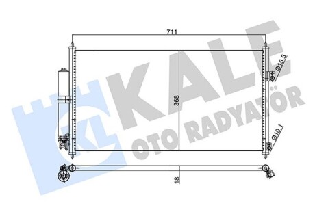 Радиатор кондиционера Nissan X-Trail OTO RADYATOR Kale 345795