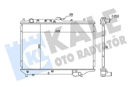 MAZDA радіатор охолодження 323 IV 1.3/1.8 89- Kale 345965