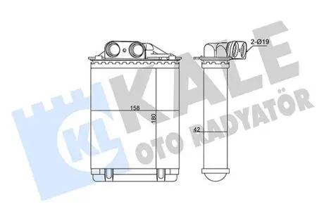 FIAT Радиатор отопления 500,Panda,Ford Ka Kale 346355