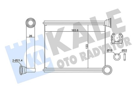 Радиатор отопителя Renault Clio, Clio IV Kale 346420