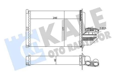 BMW Радіатор опалення 3 E36 91- Kale 346470