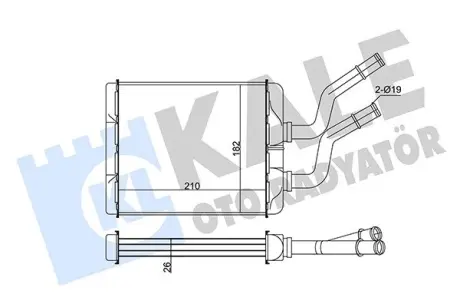 FIAT Радіатор опалення Alfa Romeo 147/156 Kale 346520