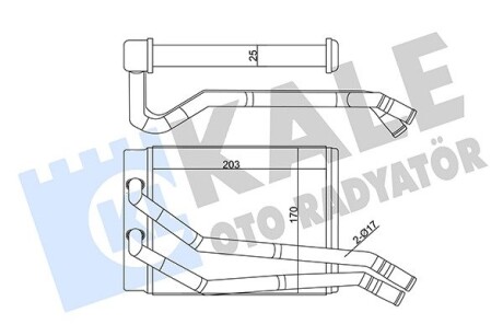 Радиатор отопителя Hyundai Santa Fe I Kale 346555