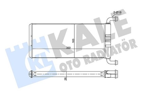 Радіатор пічка, 2.2-3.0CDI Kale 346620