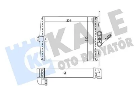 DB Радиатор отопления S-Class W140 Kale 346630