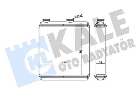 OPEL Радіатор опалення Meriva Kale 346705
