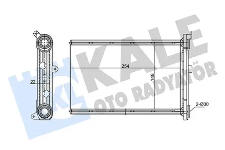 BMW Радіатор опалення 1 E81/87, 3 E90, X1 E84, X3 F25, X4 F26 Kale 346755