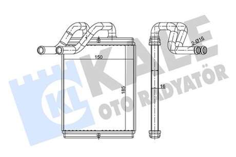 Радиатор отопителя Kia Sorento Kale 346780