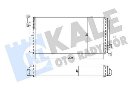 Радіатор обігрівача MB C-Class OTO RADYATOR Kale 346790