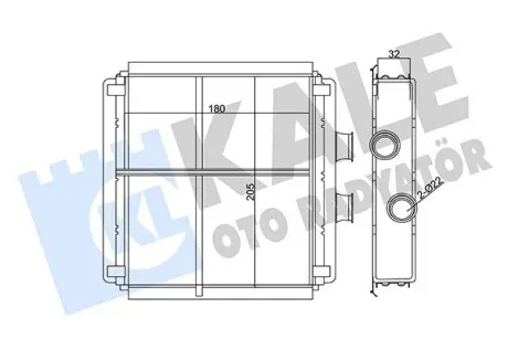 Радиатор печки MB C-class (W204)/E-class (W212) 07-16 Kale 346805