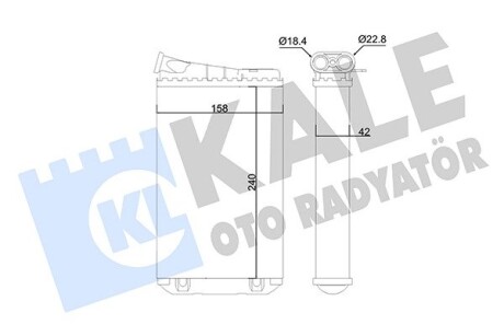 Радиатор отопителя Opel Omega B Kale 346820