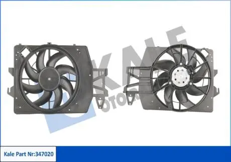 FORD Вентилятор радиатора Escort VI 1.8D/TD 95- Kale 347020