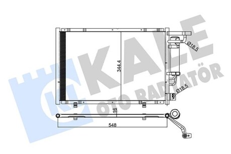 Радіатор кондиціонера Ford Transit Custom 1.5 TDCi 14- Kale 347320