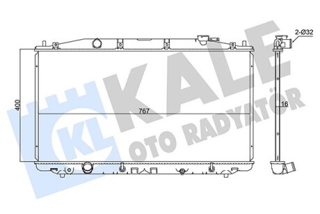 Радиатор охлаждения Honda Accord VIII Kale 347595