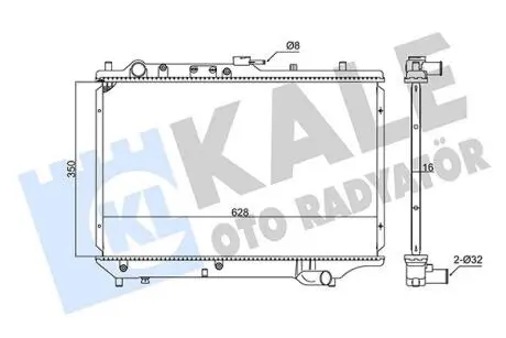 MAZDA радіатор охолодження 323 IV 1.3/1.8 89- Kale 347895