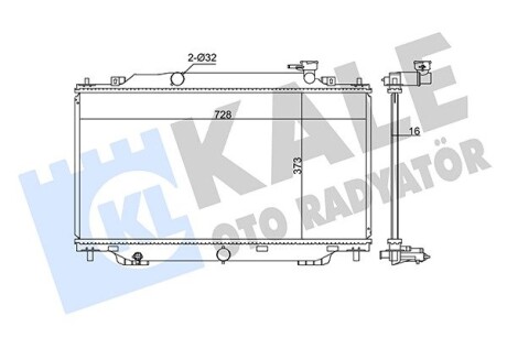 Радіатор охолодження Mazda 3 OTO RADYATOR Kale 347915