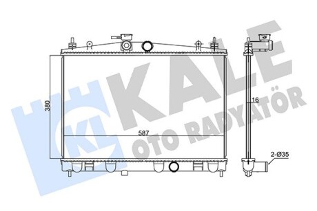 Радиатор охлаждения Nissan Cube, Juke OTO RADYATOR Kale 348005 (фото 1)