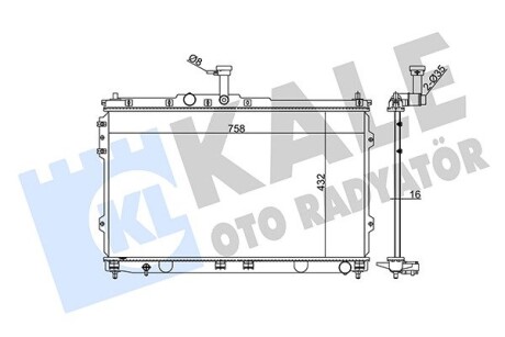 Радіатор охолодження Hyundai H1 OTO RADYATOR Kale 348345 (фото 1)