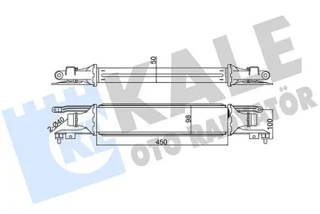 Интеркулер Opel Corsa D OTO RADYATOR Kale 348400