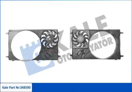 V 362/3 Дифузор радіатора 2.2D RWD (1мал.мот) BK31 8C607 DA Kale 348590