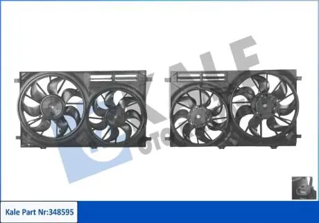 V 362/3 Дифузор радіатора 2.2D RWD BK31 8C607 CC Kale 348595