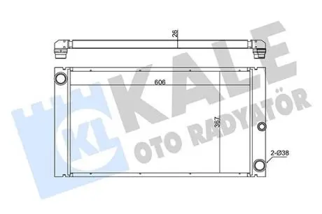 BMW радіатор охолодження 5 E60,7 E65/66 520d/745d Kale 348885