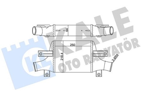 Интеркулер Citroen C4 Aircross, Peugeot 4008, Mitsubishi Asx OTO R Kale 348895