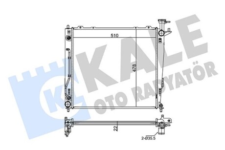 Радіатор охолодження Kia Sorento II Kale 349260