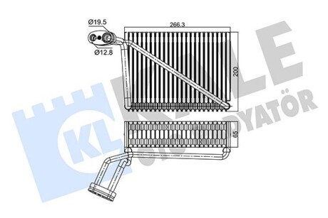 Радиатор кондиционера Audi A4/VW Passat 1.6-2.8 94-05 Kale 350085