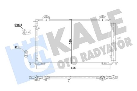 Радиатор кондиционера Toyota Avensis OTO RADYATOR Kale 350705