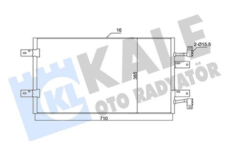 Радиатор кондиционера Renault Trafic II, Nissan Primastar, Opel VIVaro OTO RADYATOR Kale 350720