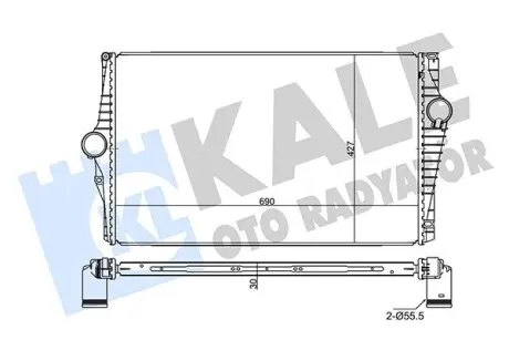 Интеркулер Volvo XC90 I OTO RADYATOR Kale 350840