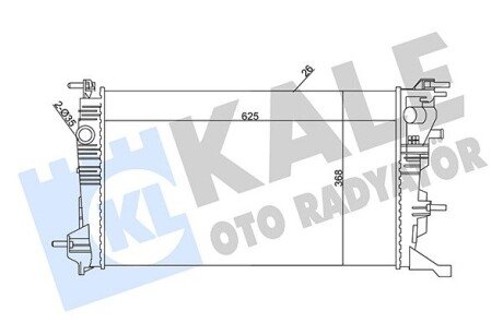 Радіатор охолодження OTO RADYATOR Kale 351030