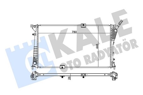 Радіатор охолодження Renault Trafic II, Opel VIVaro, Nissan Primastar KA Kale 351040