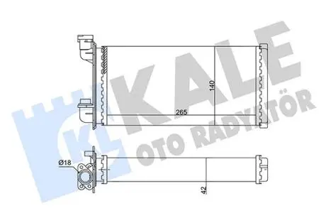 BMW Радиатор отопления 3 E30 83- Kale 352040