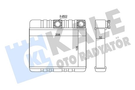 Радиатор отопителя Bmw 3, X3 Kale 352080