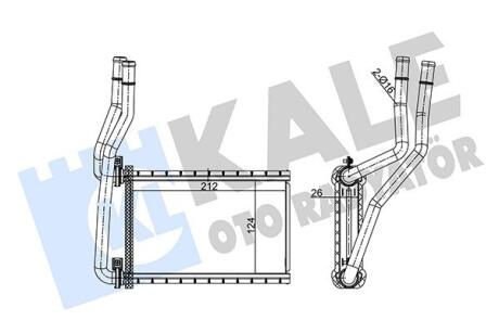 Радиатор отопителя Suzuki Swift (05-), SX4 (06-) Kale 352140