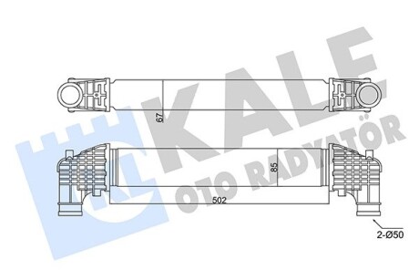 Радіатор інтеркулера VW Sharan 1.8 T/1.9 TDI 95-10 Kale 352420