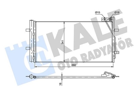 Радиатор кондиционера Audi Q3 Condenser OTO RADYATOR Kale 353085 (фото 1)