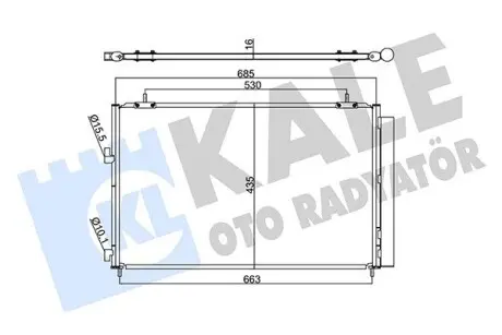 Радиатор кондиционера Toyota Rav 4 Iv Condenser OTO RADYATOR Kale 353095