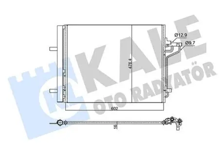 Радиатор кондиционера Ford Kuga II (12-), Transit Connect (13-) Kale 353155