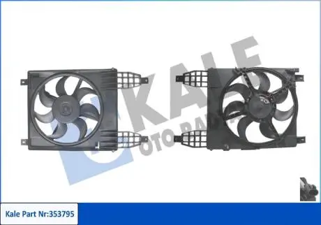 CHEVROLET Вентилятор радиатора Aveo 1.2/1.4 08- Kale 353795