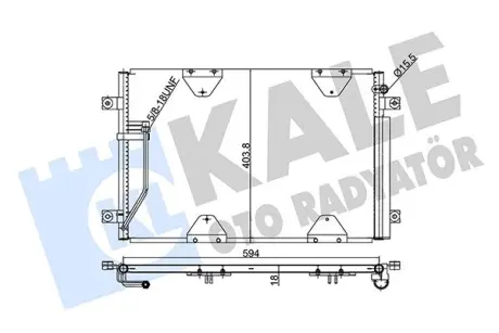 SUZUKI Радіатор кондиціонера (конденсатор) Grand Vitara 03- Kale 354075