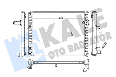 Радіатор охолодження Infiniti Ex 35, Ex 37, Ex 37 Awd, Fx 50 Awd Radiator Kale 354220 (фото 1)