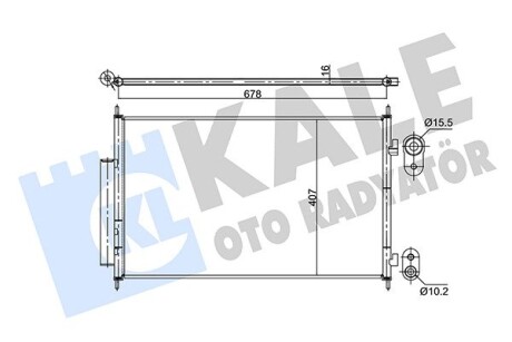 Радиатор кондиционера Honda Hr-V OTO RADYATOR Kale 354890