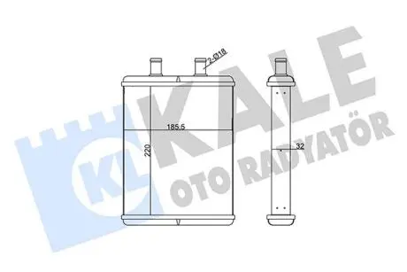 IVECO Радиатор отопления Daily IV 06- Kale 355250