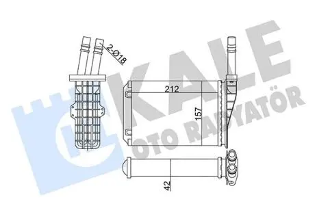 RENAULT Радиатор отопления Espace III Kale 355270