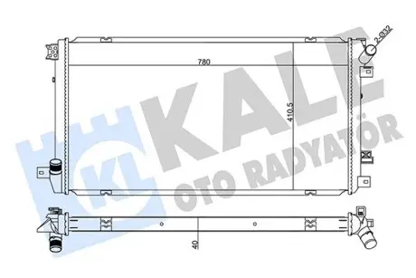 Радиатор охлаждения Nissan Interstar, Opel Movano, Renault Master II KA Kale 355575